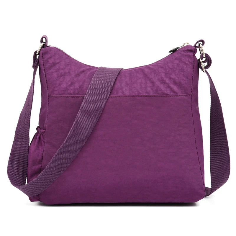 Fashion Women Crossbody Bag Nylon Waterproof Handbag Female Simple Shoulder Bag Travel Large Capacity Messenger Bag Purse Bags