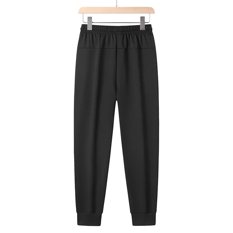 Herren Sommerhose große Größen, Kordelzug, Stretch, Sport-Jogger, Herren, große Übergröße, Reißverschlusstasche, 4XL 5XL 6XL 7XL 8XL, Grau, Schwarz