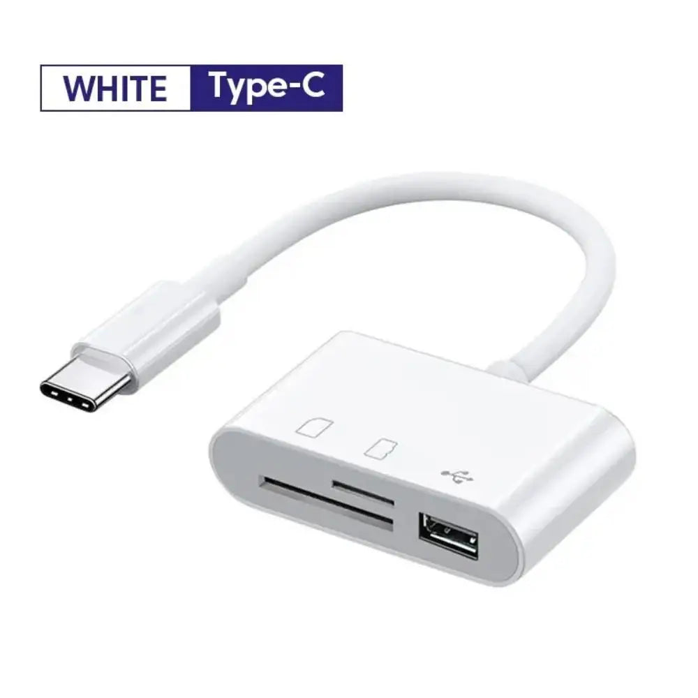 Fro 3-in-1 Type-C Adapter TF SD Memory Card Reader OTG USB C USB2.0 Card Connector Suitable for MacBook USB Type C Adapter