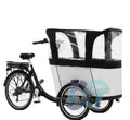 Elektriese vragfiets vragfiets word gebruik vir familie 3-wiel fiets om kinders te dra