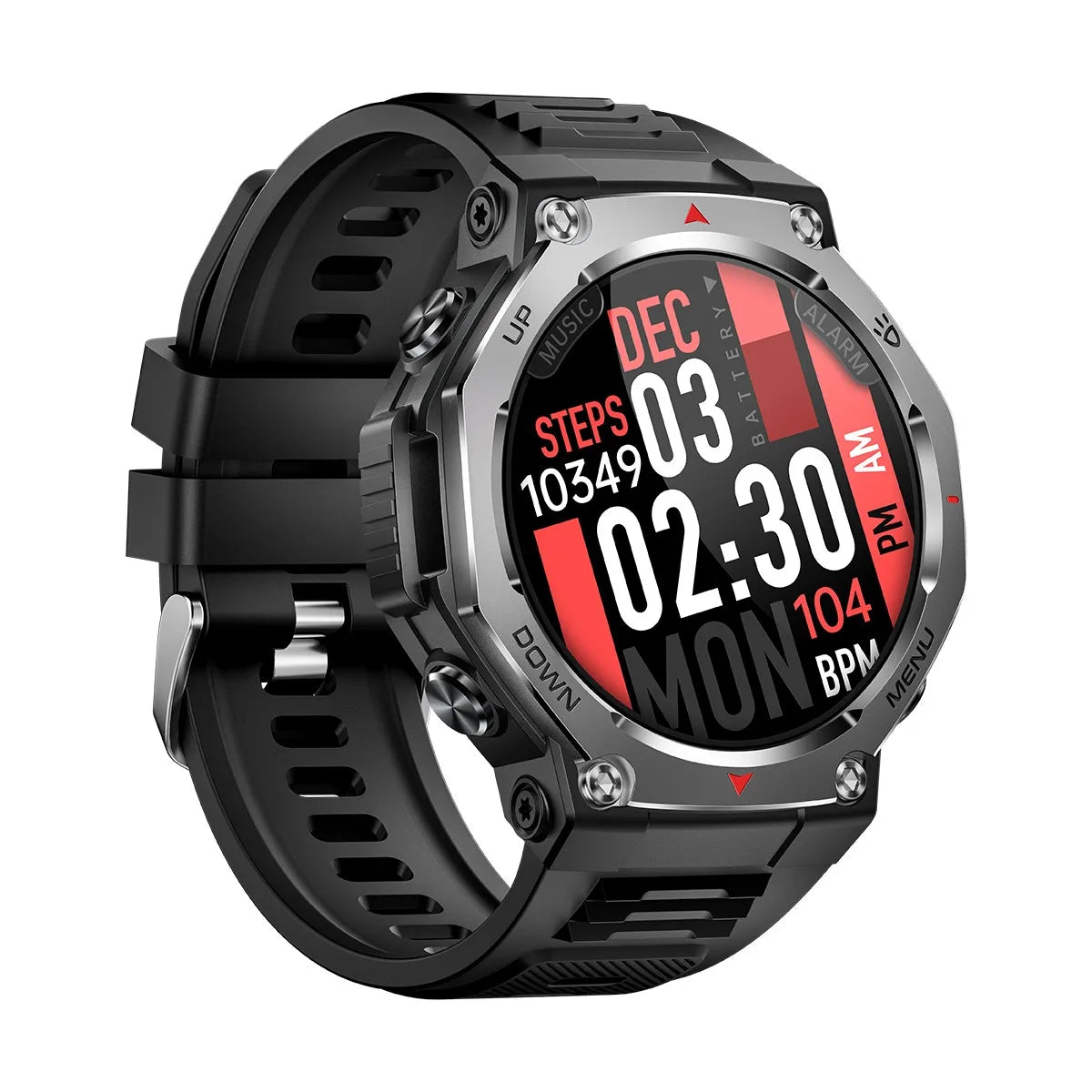 Smartwatch for iPhone Andriod,wireless call dialing,sports mode,incoming call and message push,fitness tracker,health monitoring