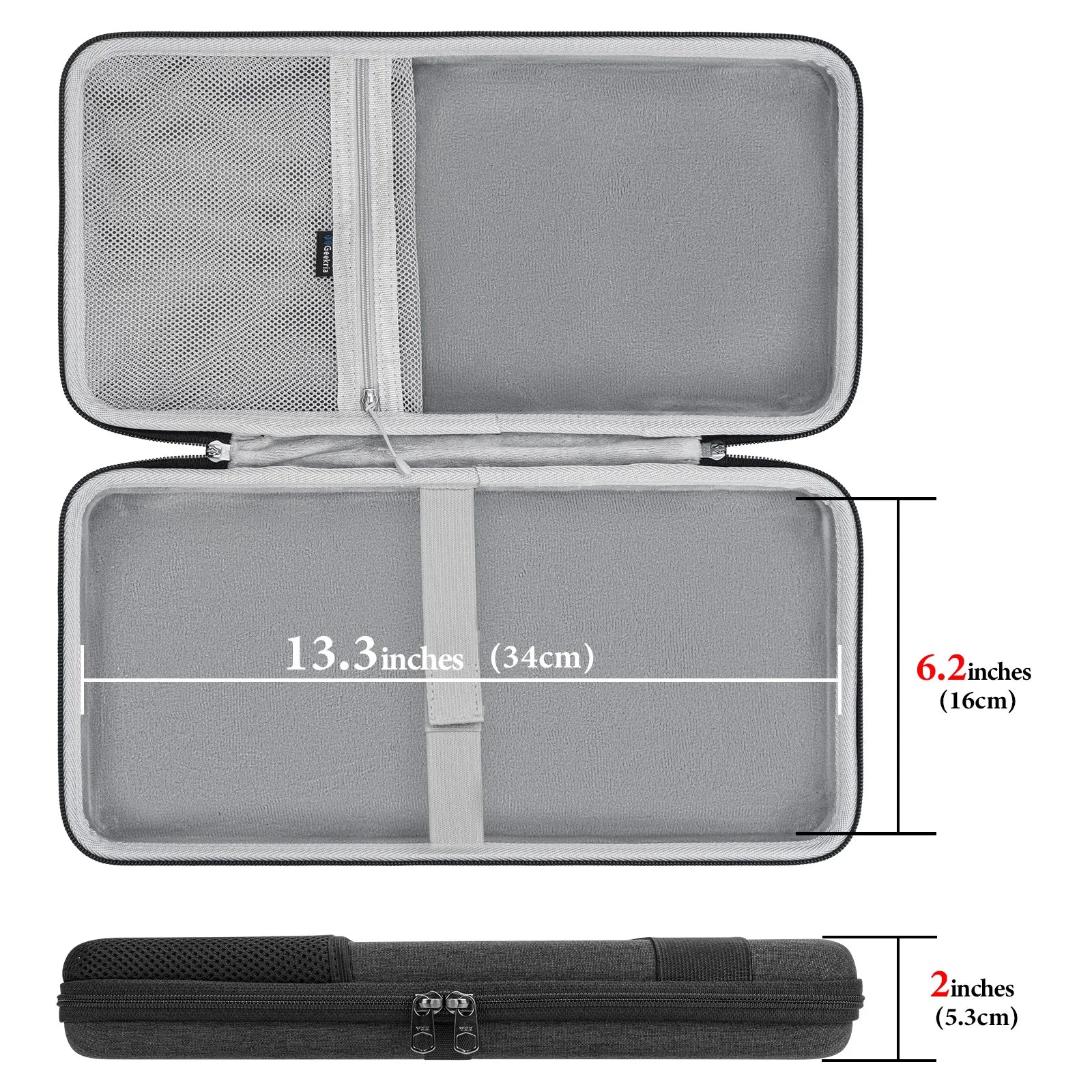 Geekria 75% Keyboard Case, Hard Shell Travel Carrying Bag for 84 Key Wireless Portable Keyboard