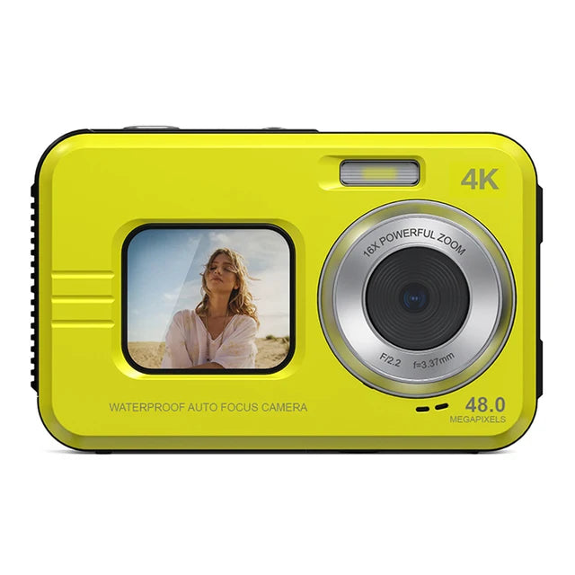 Waterproof High-Definition Camera 48 MP 2.7 Inch Video Camera Dual Screen 16X Zoom For Outdoor Sports Digital Camera