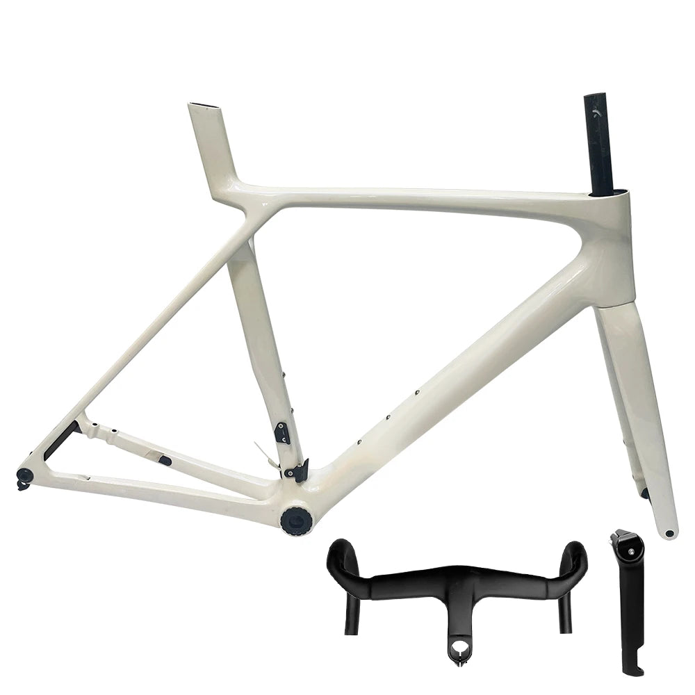 2025 Custom Logo GEN 8 Road Carbon Frame T1000 Bike Frames T47 Disc Brake Bicycle Racing Frameset+Handlebar DPD