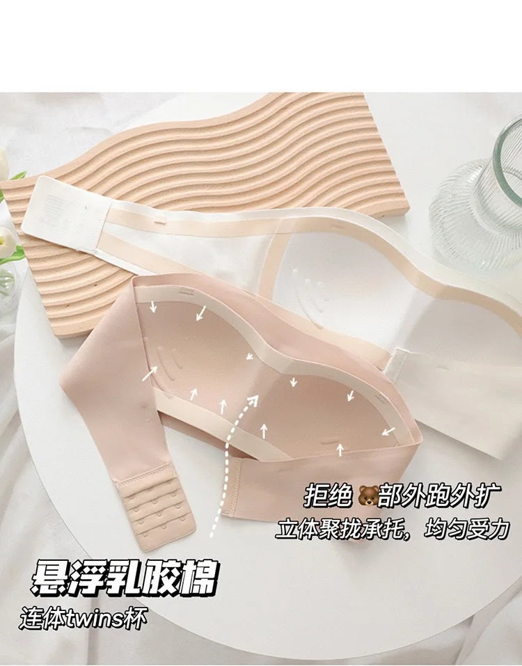 Women Sexy Strapless Bra Push Up Wireless Bras Tube Top Anti-Slip Seamless Invisible Bralette Without Straps Ladies Lingerie