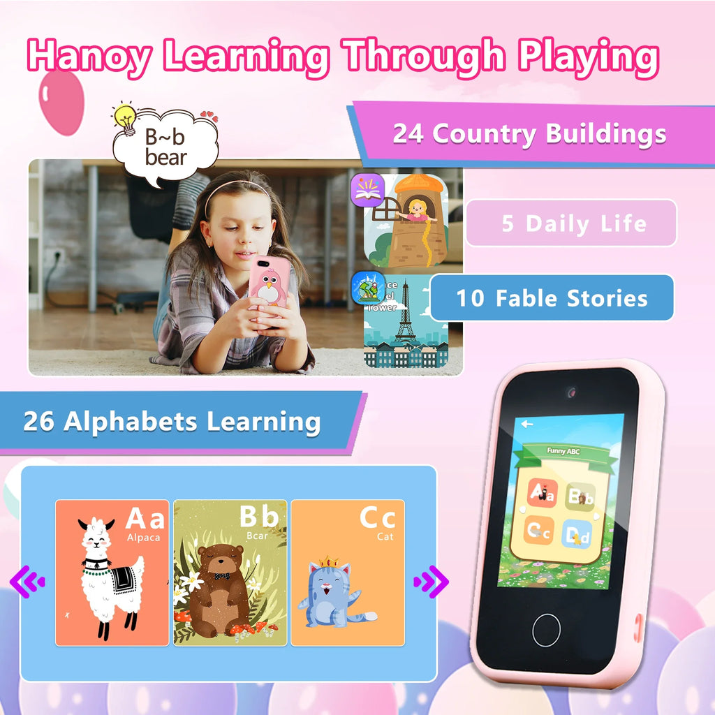 Kids Smart Phone Camera  Educational Toys Musical  Baby Mobile Selfie Camera MP3 Player Gifts Toys Children Phone