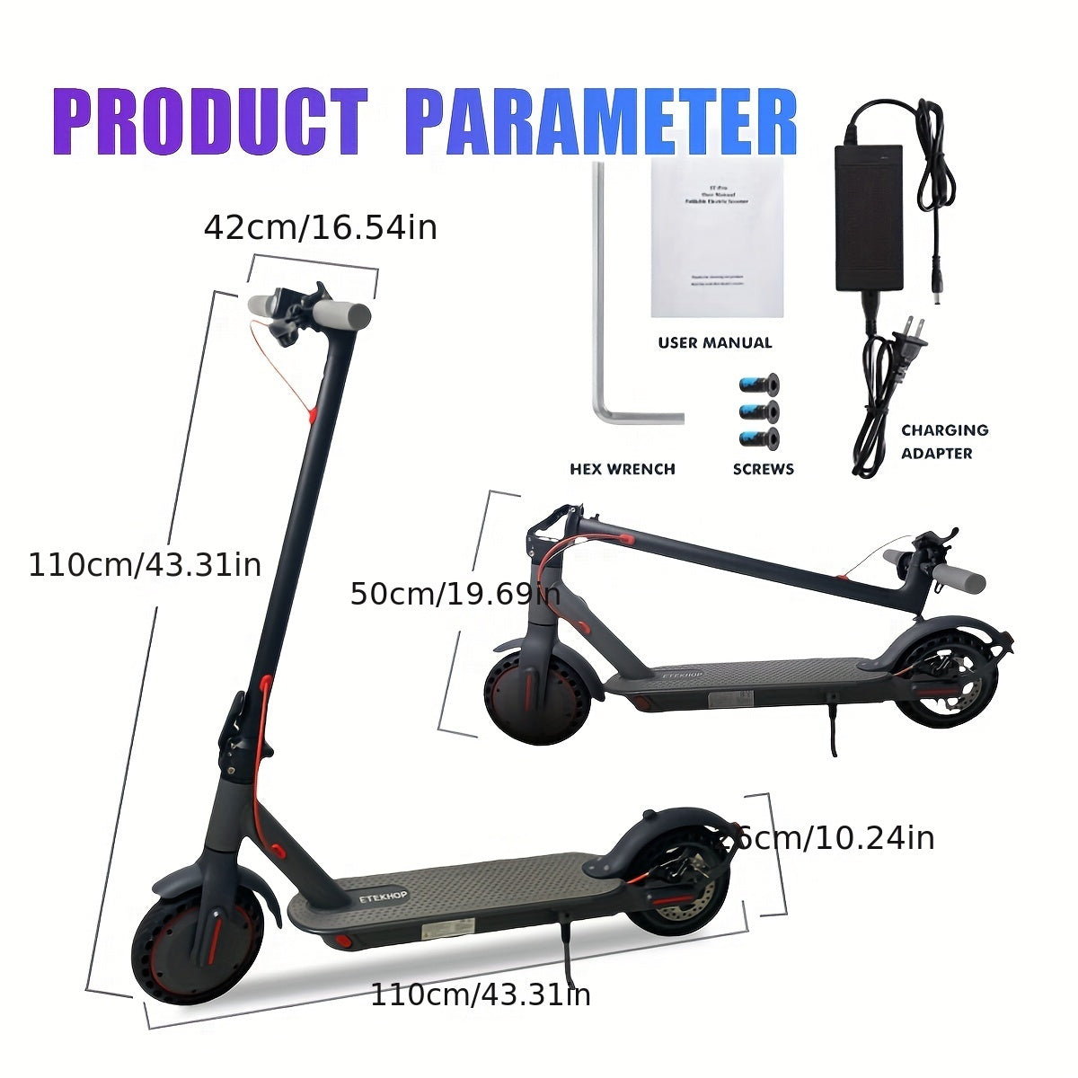 1pc Urban Transport Electric Scooter, 350W Foldable Alloy Steel Frame with Rear Brake, 8.5-inch Tires, 25-30KM/H Max Speed, Rechargeable Lithium Battery, 60Hz Dual Power Mode, US Plug, Scooter for Adults