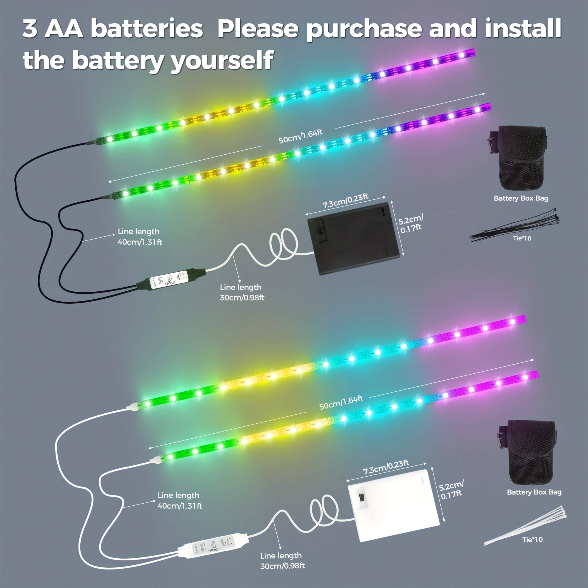 The Universal Electric Scooter Safety Lights Are Suitable for Night Riding, Featuring Low-Voltage Operation. The LED Warning Lights Are Ideal for Skateboards, Bicycles, And Outdoor Activities, Including Two High-Brightness Co