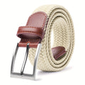 Woven Stretch Belts Made of Braided Elastic for Men And Women, Suitable for Casual Pants, Jeans, And Golf Shirts