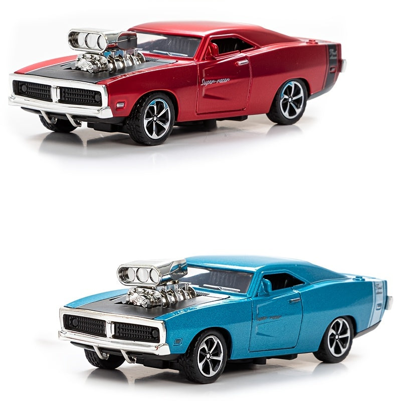 Simulation 1: 32 Alloy Sports Car Model Children's Toy Car Accessories Return Car Openable Die Casting Model Christmas, Halloween, Thanksgiving gifts