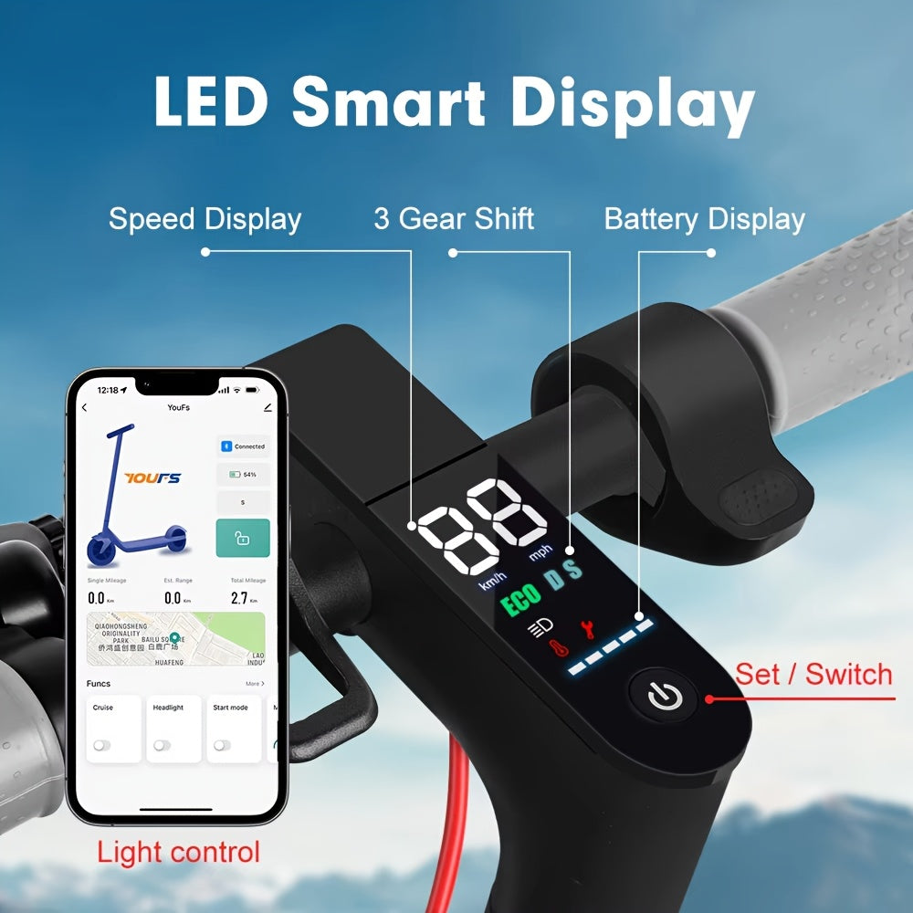 1/2PACKS 350W Electric Scooter for Adults & Teens, 6/9/15 Mph Three Speed, Max Range 20 Miles, Dual Brake & 8.5" Honeycomb Tires, Fast Charging, Foldable E- Scooter for City Commuting, Birthday Gift, Scooter For Men, Foldable