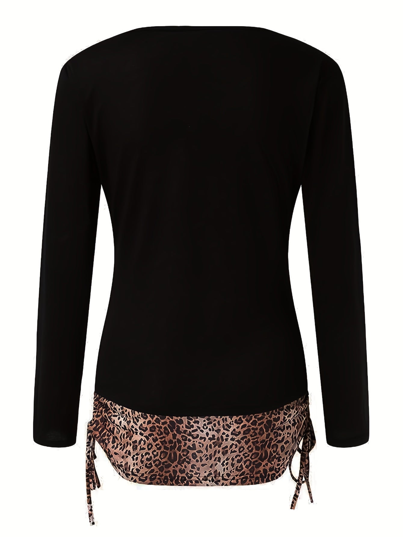 2022 Autumn/Winter New Arrival Women's Printed Faux 2pcs Long Sleeve T-Shirt for Cross-Border Independent Stores