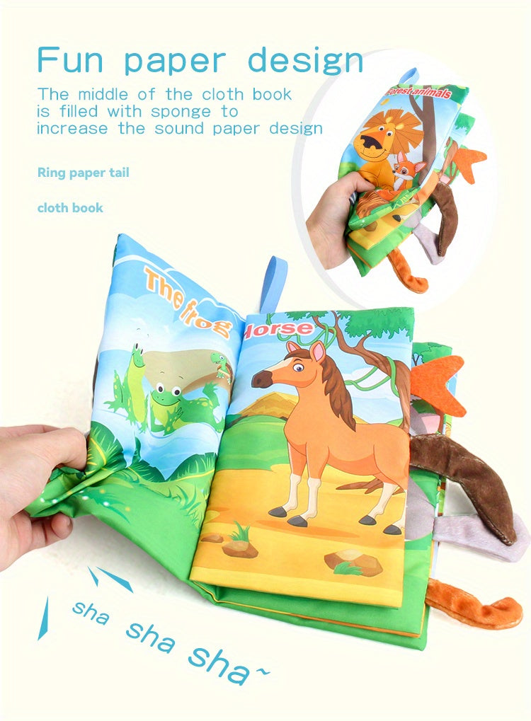 [Touch Feel Books] Touch Feel Cloth Books | Crinkle Soft Sensory Toys | Christmas Stocking Stuffers Gifts