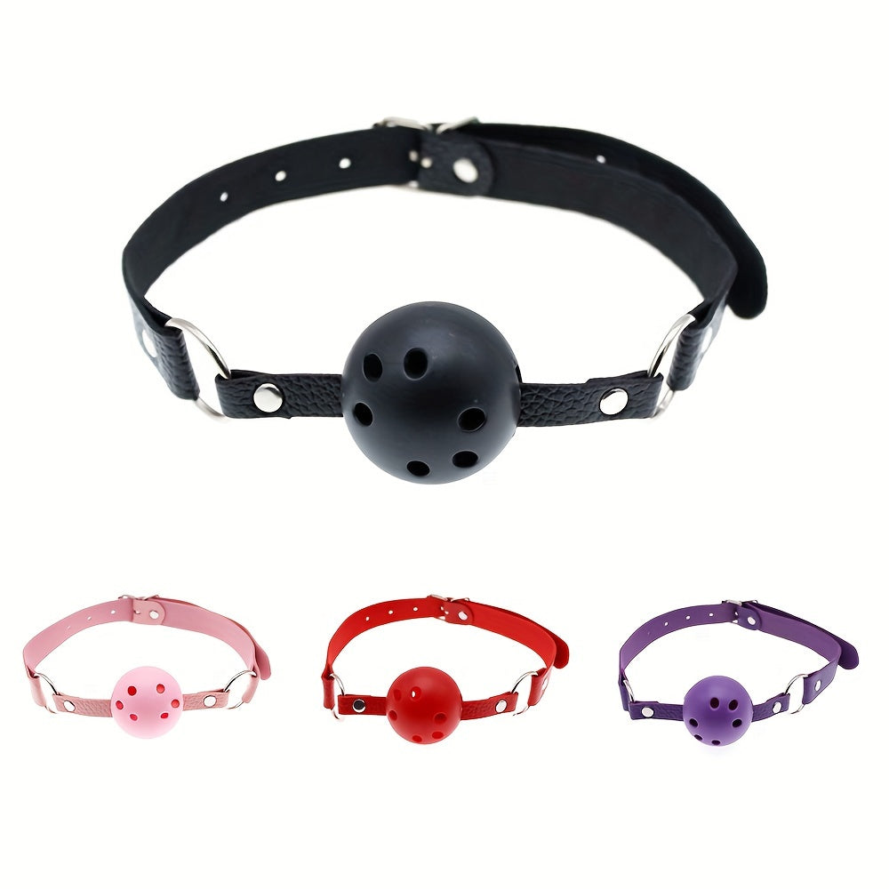 Adult Intimacy Accessories, Leather Gag Ball, Couples Flirting Game Props, Alternative Toys for Adults