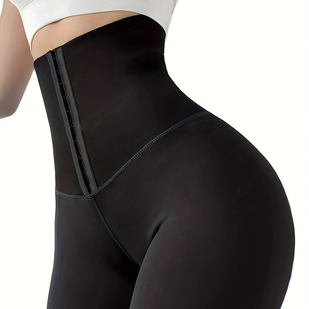 Women'S High-Waist Double-Breasted Tummy Control Leggings - Thickened, Stretchy, Button Closure, Olive Green, Long Length, All-Season Skinny Jeans for Butt Lifting & Belly Smoothing, High Waisted Leggings, Butt Lifting Appare