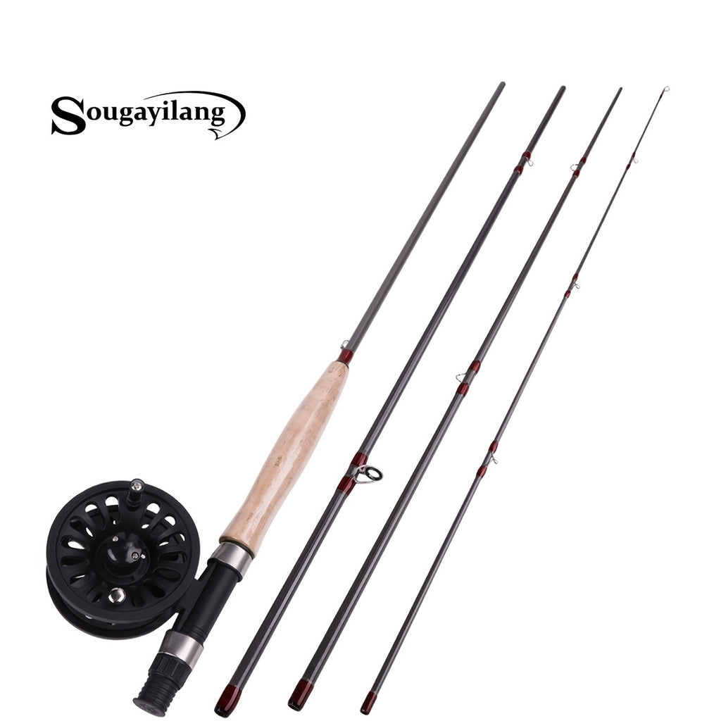 Sougayilang Fly Fishing Rod Reel Set Fly Fishing Pole with Reel Combo Fly Tackle