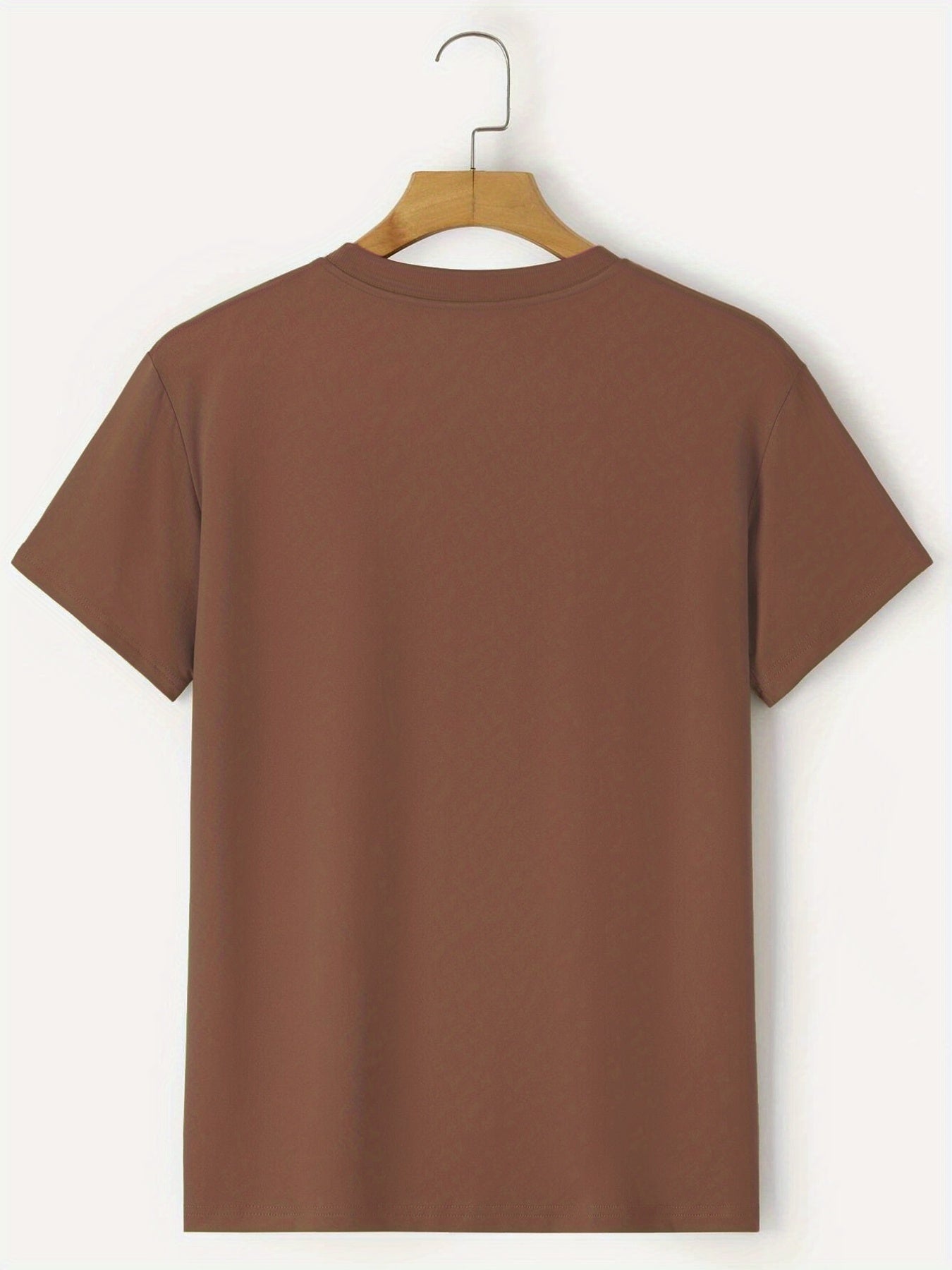 Plus Size Mountain Men's Casual Trendy Graphic Print Comfortable Crew Neck Short Sleeve T-shirts, Summer Oversized Loose Tees
