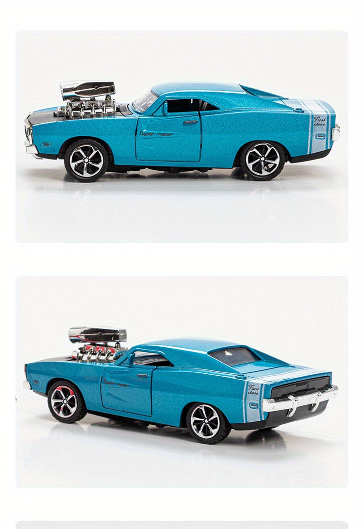 Simulation 1: 32 Alloy Sports Car Model Children's Toy Car Accessories Return Car Openable Die Casting Model Christmas, Halloween, Thanksgiving gifts