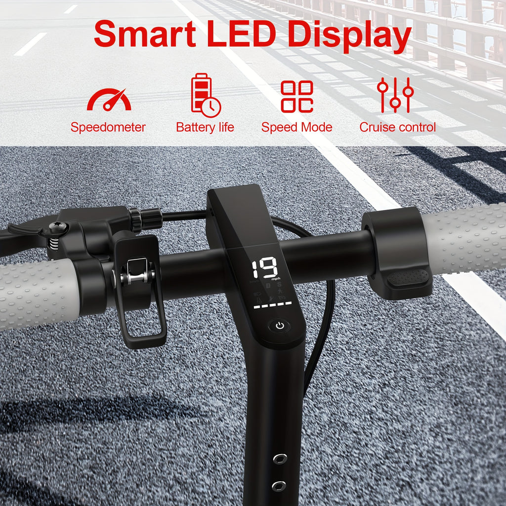 LADPED Folding Electric Scooter | 350W/500W Motor Optional, 36V-48V Battery, 8.5-14inches Anti-skid Solid Tires, Long Range, 15-20MPH Speed, Foldable Commuting E-Scooter for Adults, Surprise Birthday Gifts