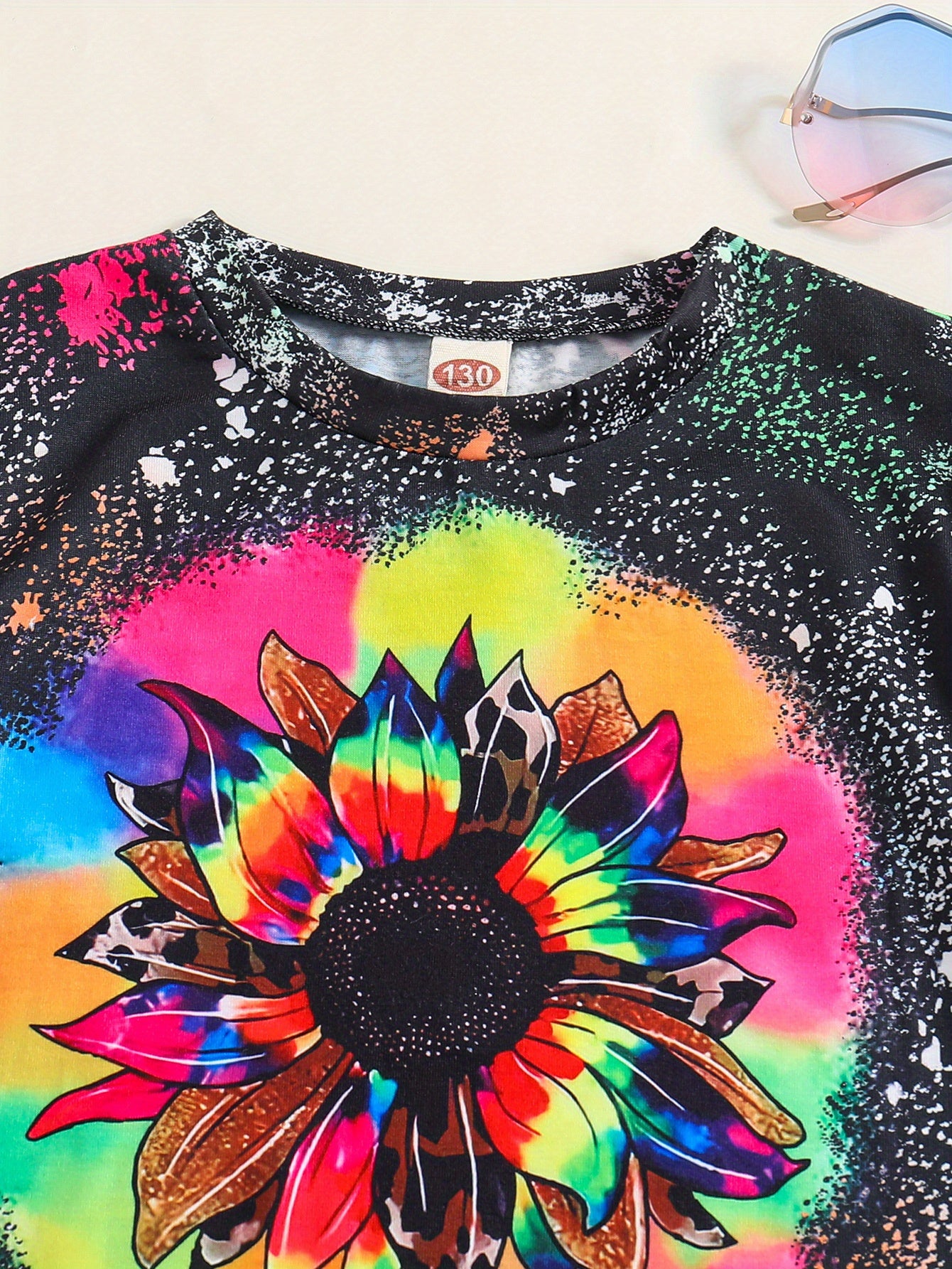 Teen Girls T-Shirts Colorful ''Sunflower'' Graphic Casual Tees Comfort Fit Short Sleeve Crew Neck Tees Top Kids Summer Clothes