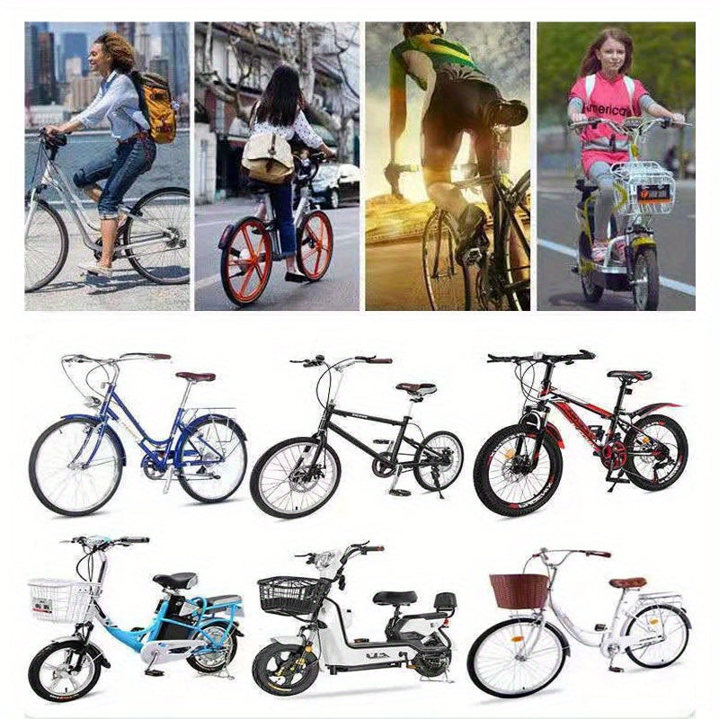 Lightweight Bicycle Rain Covers for Adults - Durable Nylon Half-Fold Design, Full Coverage & Rear Wheel Protection, Mixed Colors for Outdoor Travel, Hiking, Cycling - Halloween, Christmas, Thanksgiving, New Year, Spring Festi