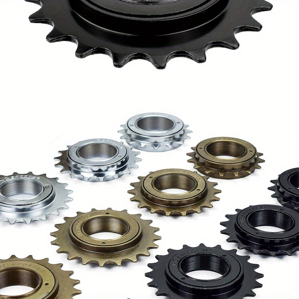 1pc VG Sports 16T/18T/20T/22T/24T 34MM Bicycle Flywheel Single Speed Bicycle Flywheel Sprocket 1 Speed Gear For BMX Flywheel Sprocket Gear Bike Accessories