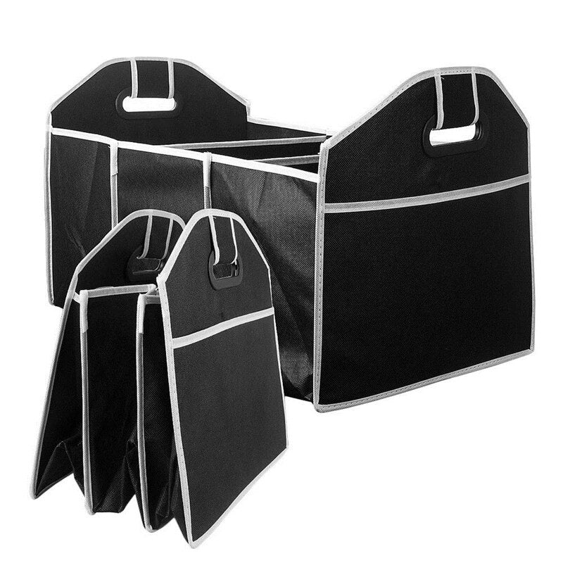 Car Trunk Cargo Storage Bag, Foldable Black Storage Box For Car And Trunk - Durable Oxford Fabric - Maximize Trunk Space - Suitable for All Car Models - Great Gift for Car Owners
