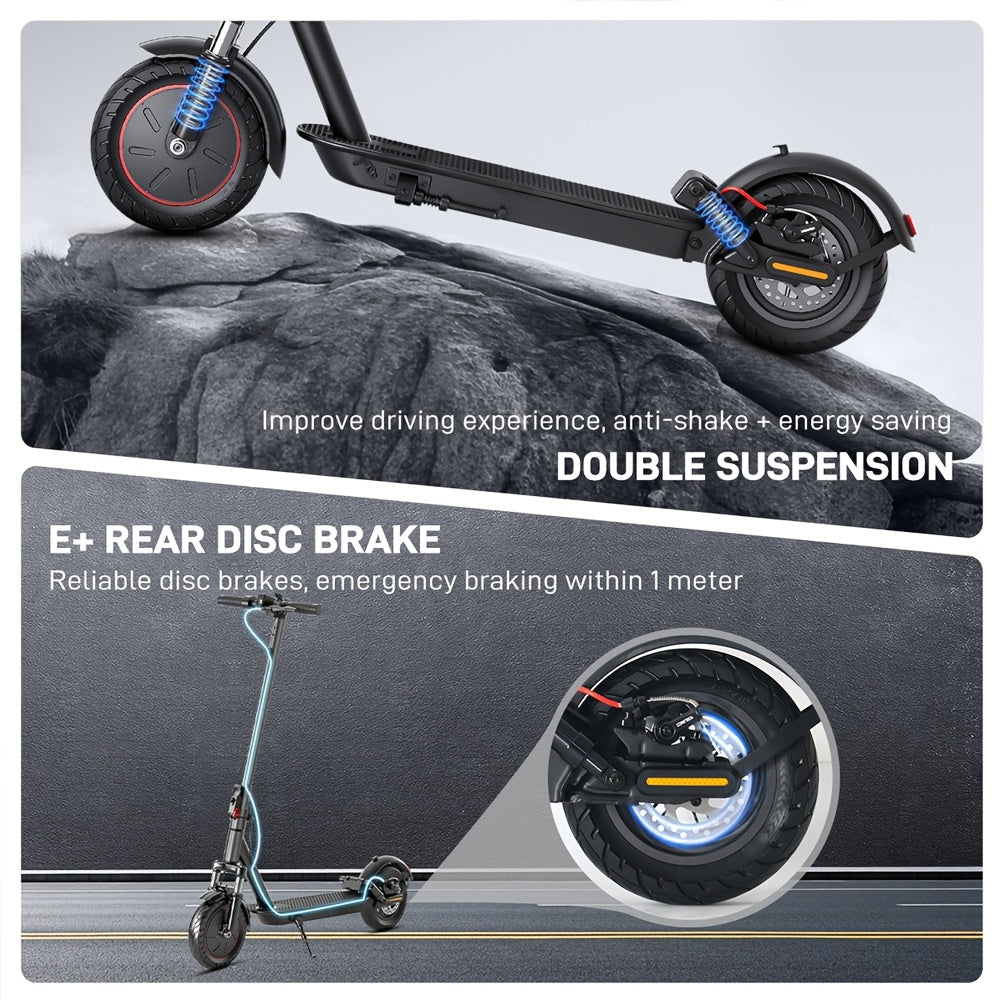 Portable Folding Commuting Electric Scooter for Adults, 8.5/10" Tires, 30KM/H Top Speed, 350W/750W Motor, Max 15-45KM Long Range, Folding E-Scooter with Dual Braking System