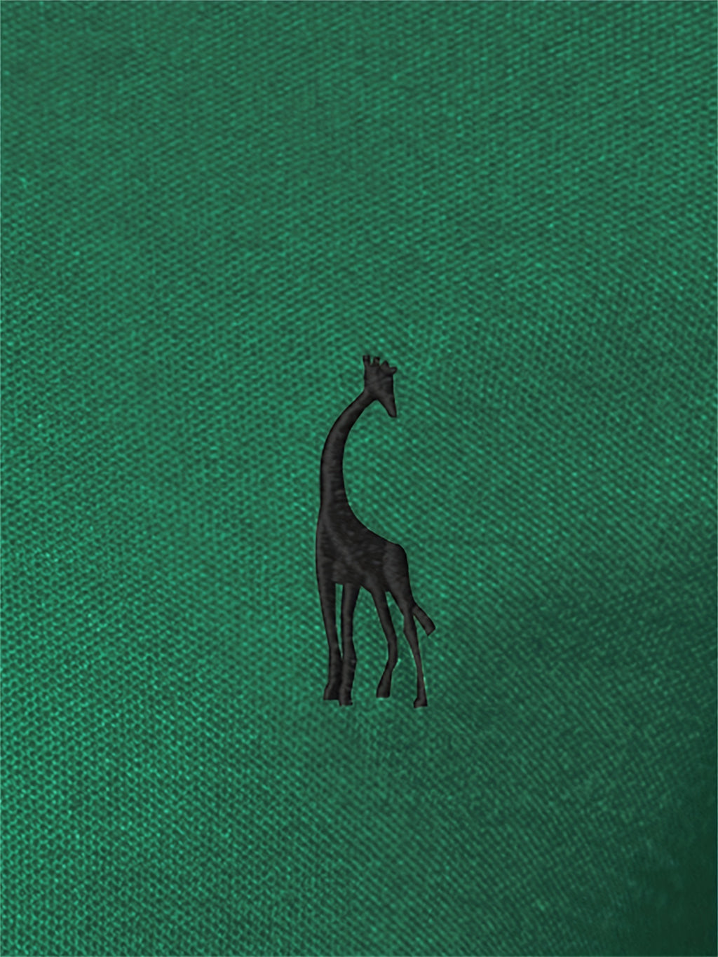 Men's Solid Giraffe Embroidery Long Sleeve Tennis Shirts, Slight Stretch All-match Fashion Men's Top