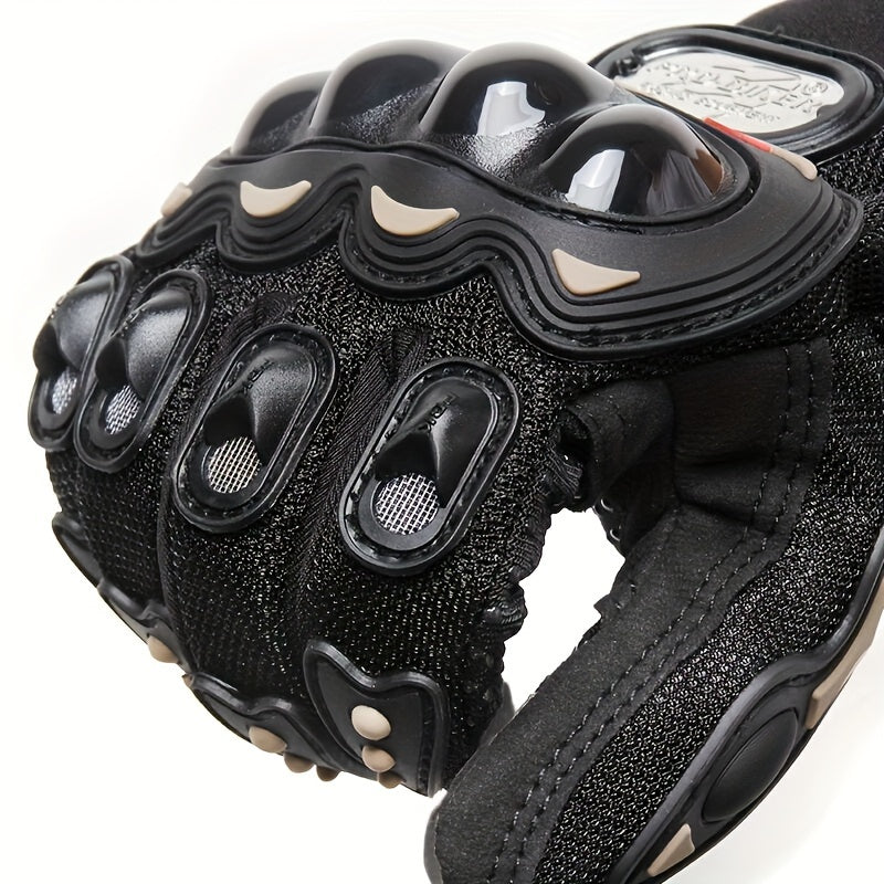 Suitable For Motorcycles, Road Bikes, Off-road Motorcycles, Spring, Summer, Autumn, And Winter Unisex Finger Touch Screen Gloves For Men And Women, Breathable Cycling Gloves, Motorcycle Gloves, Bicycle Gloves.
