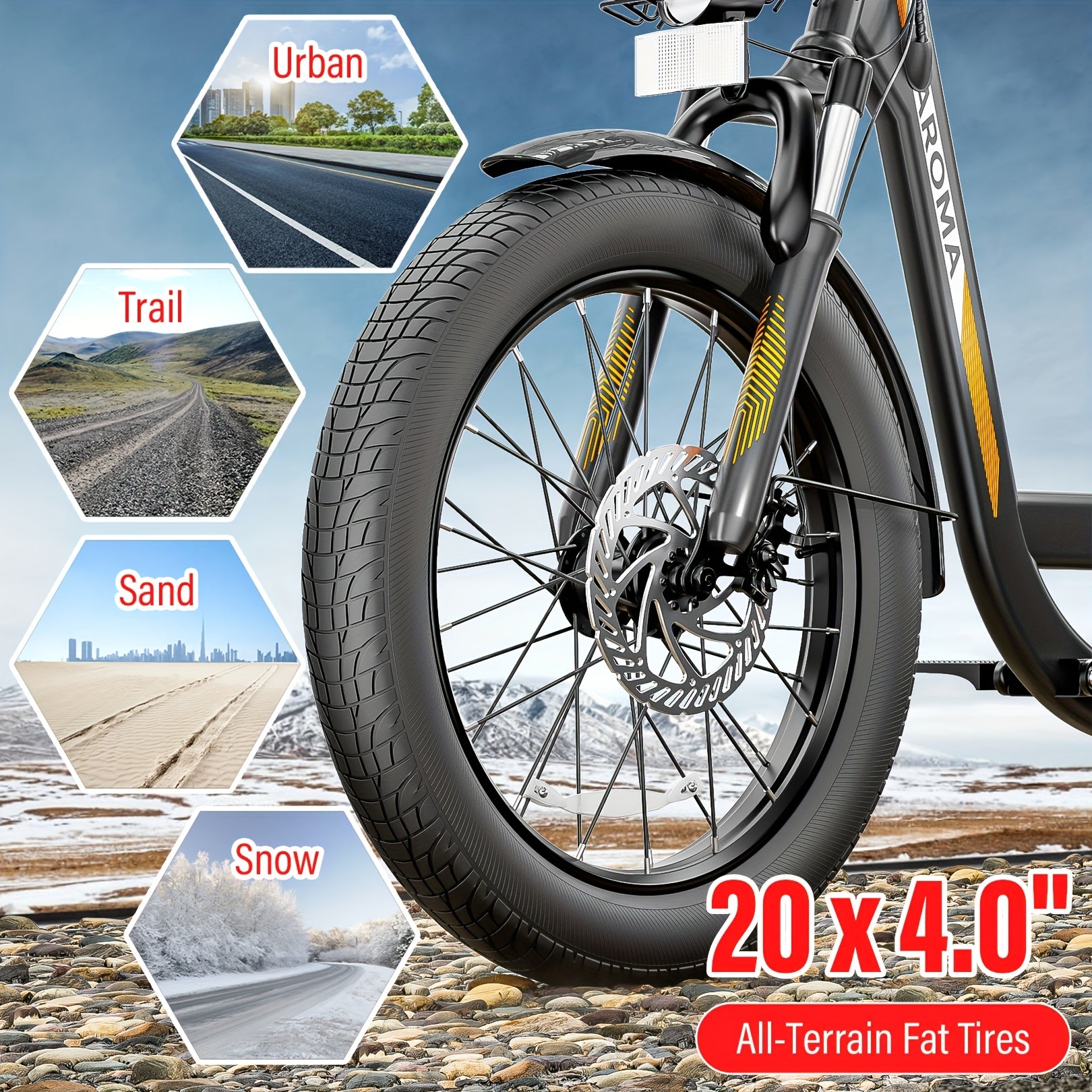 750W Electric Scooter with Seat, 500Wh 10400AH Lithium Battery, 30Miles Range & 20MPH Top Speed Adults E Scooter for Commuting, 20 X 3 Off-Road Tires, Adjustable Electric Scooter with Basket, Front Shock Absorber, Dual Dics B