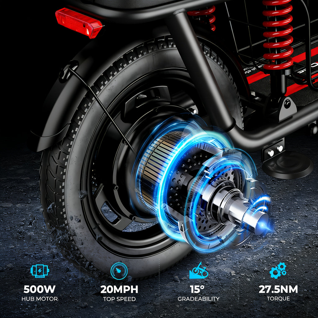 750W Peak Electric Scooter Featuring a Complimentary Seat And Basket - 480Wh Battery, Dual Suspension, Speeds Up to 22MPH, a Range of 25 Miles, LCD Display, And a Maximum Load Capacity of 330Lbs (Ideal for Commuting). This Fo