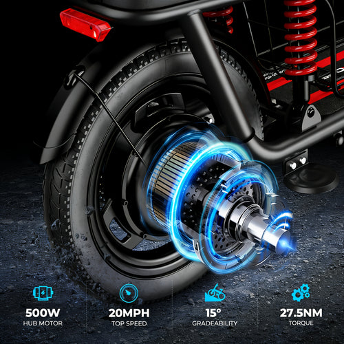 750W Peak Electric Scooter Featuring a Complimentary Seat And Basket - 480Wh Battery, Dual Suspension, Speeds Up to 22MPH, a Range of 25 Miles, LCD Display, And a Maximum Load Capacity of 330Lbs (Ideal for Commuting). This Fo