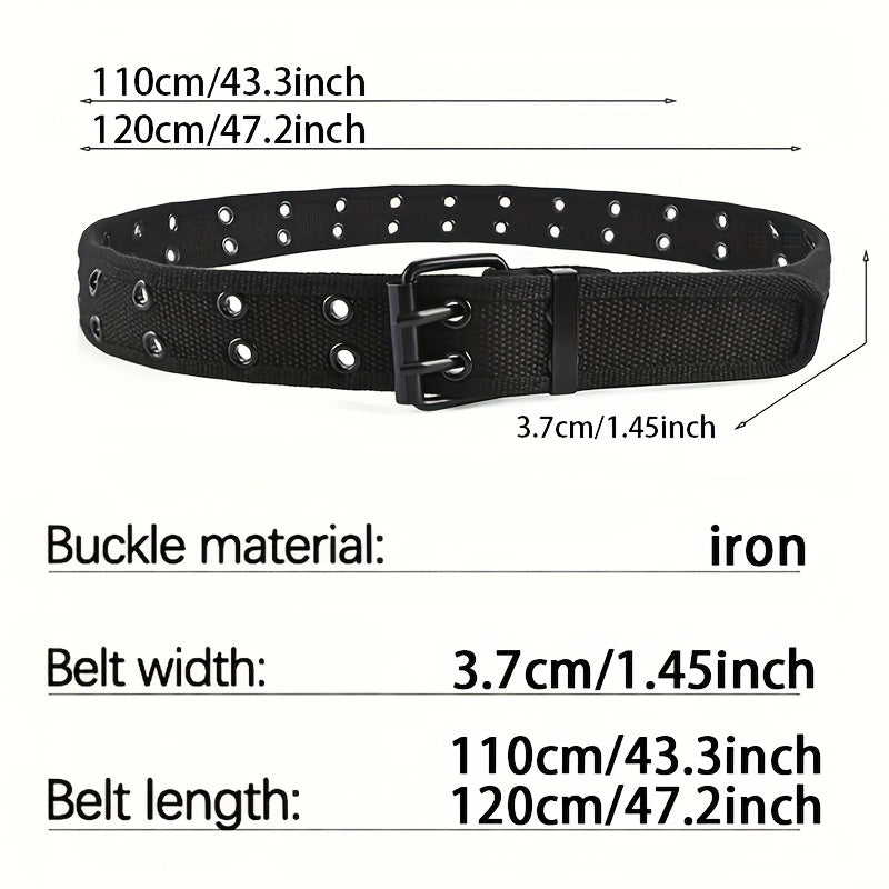 Unisex geflochtener Gürtel mit Dornschließe aus Metall, perfekt für legere, sportliche oder Business-Looks, ideal zu Jeans und Hosen