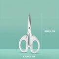 Multi-functional Stainless Steel Precision Scissors with Transparent Handle for Office, School & Crafts