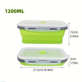 Collapsible Silicone Food Storage Containers - Microwave, Freezer & Dishwasher Safe Lunch Box with Stackable Meal Prep Containers Suitable for Leftovers, -the- Meals