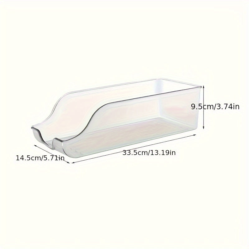 Heavy-Duty Fridge Organizer Shelf, Adjustable Shelves & Space-Saving Design, Durable Plastic Refrigerator Storage System for Canned Food Beverages Condiments, Compatible with Most Standard Fridges, Easy Installation, 1 pc, Ha