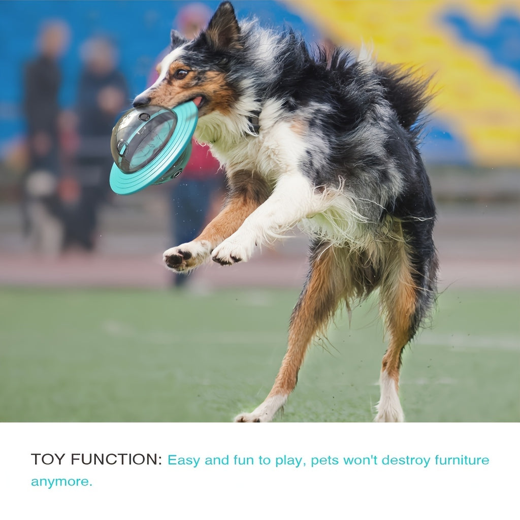 Interactive UFO Design Dog Ball Toys, Food Dispensing Pet Slow Feeder Ball, Dog Enrichment Toys, Dogs IQ Treat Ball Puzzle Toy