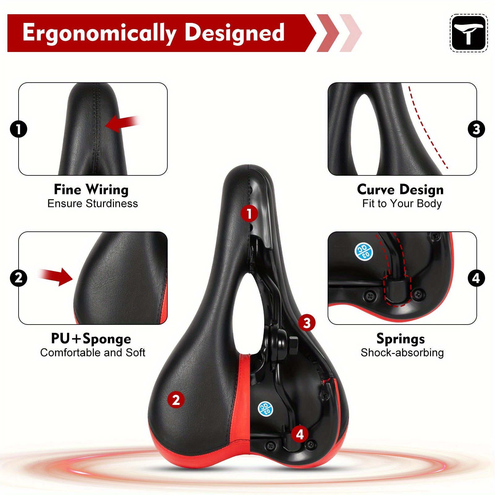 Compatible for Xiaomi M365/M365 Pro Electric Scooter Seat - Height-Adjustable with Soft PU Cushion & Breathable Cover, Heavy-Duty Aluminum Alloy Frame, Fit for /, Easy Installation ()