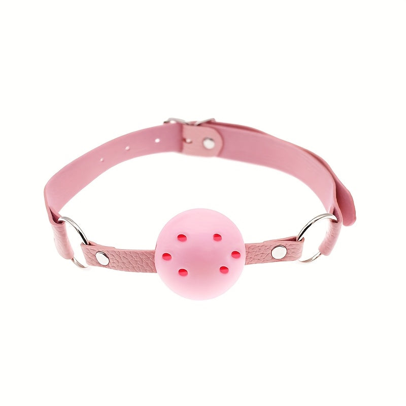 Adult Intimacy Accessories, Leather Gag Ball, Couples Flirting Game Props, Alternative Toys for Adults
