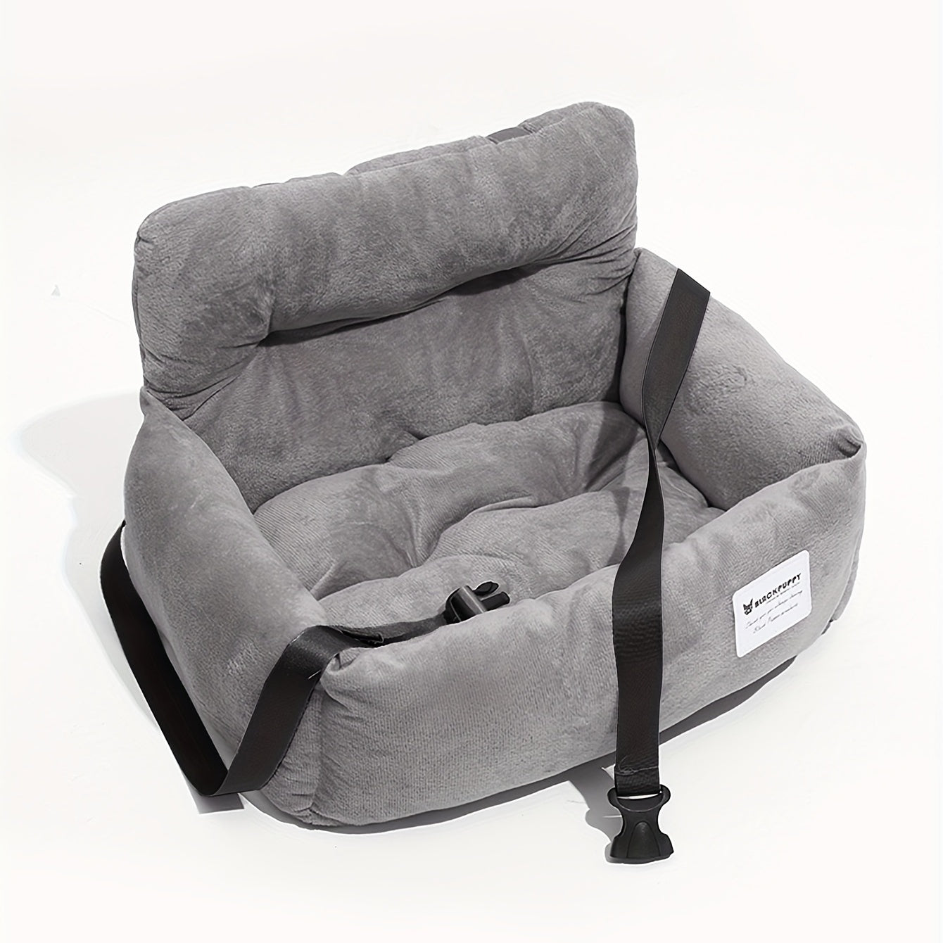 [Gray Pet Carrier] Soft Gray Pet Carrier, Car Seat for Cats and Small Dogs | Adjustable Straps, Ergonomic Design for Safe Travel, Secure Fit for Vehicles