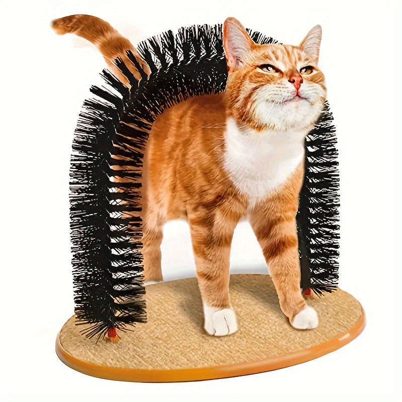 [Self-Grooming Cat Arch] Self-Grooming Cat Arch | Massage & Grooming Brushes - Cats Can't Resist Scratching Toys