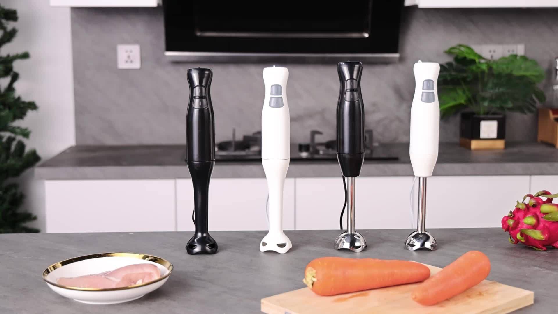WANVOAPLS 2-Spoed Handheld Immersion Blender - Afneembare Skag vir Maklike Skoonmaak - Ophanglus vir Berging - Elektriese Handmenger vir Sop, Smoothies, Souse, Babakos, Melkskommels, Puree - Kompakte Kombuisstaafmenger vir