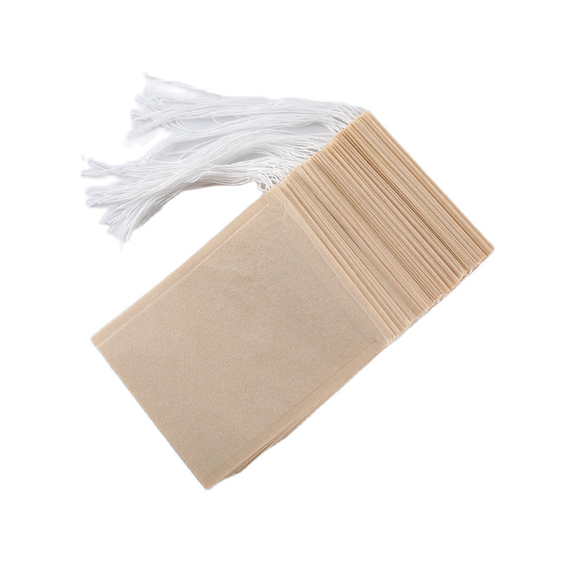 100pcs Disposable Natural Paper Filter Bags for Coffee, Tea, and Food - Safe and Convenient Brewing Solution