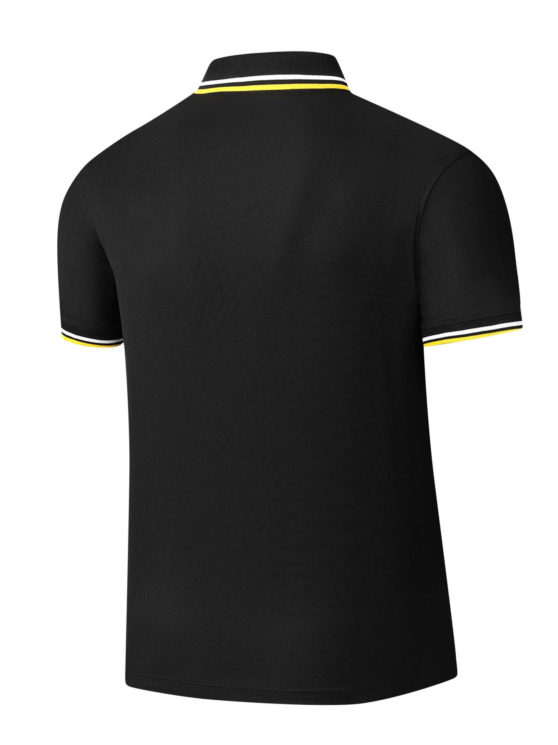 Plus Size Men'S Polo Shirts, Loose Elastic Comfortable Causal Short Sleeve for Business Formal Occasions Gifts