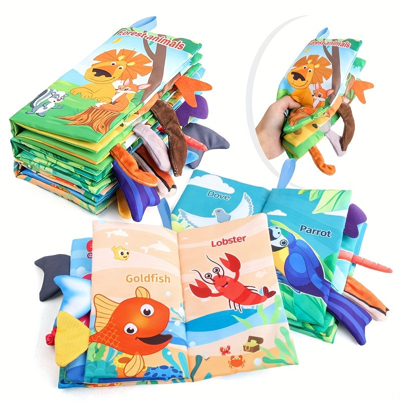 [Touch Feel Books] Touch Feel Cloth Books | Crinkle Soft Sensory Toys | Christmas Stocking Stuffers Gifts