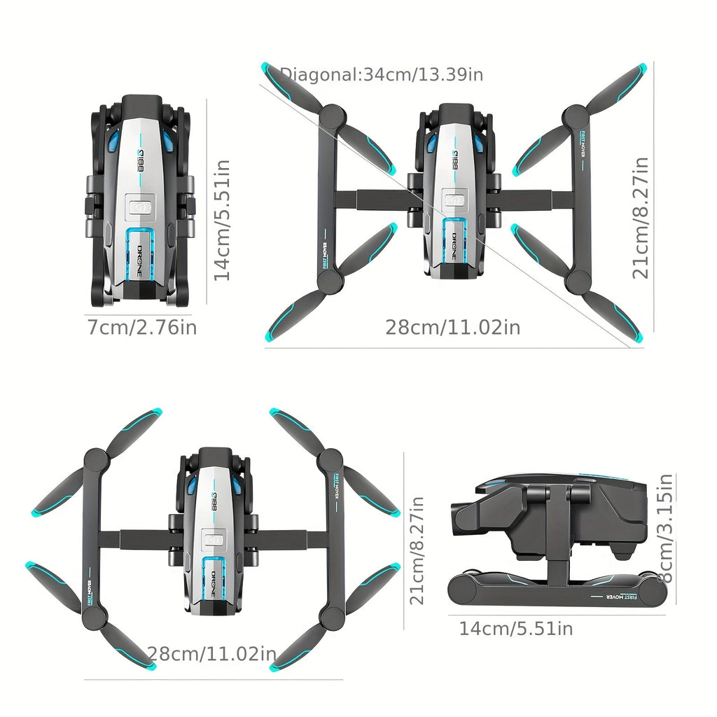 2024 GPS Drones with Camera for Adults 4K, 180° Obstacle Avoidance, Brushless Motor, 5G WiFi Transmission, Smart Return Home, Professional FPV Drone for Beginner, 36Mins Long Flight+ 2Batteries