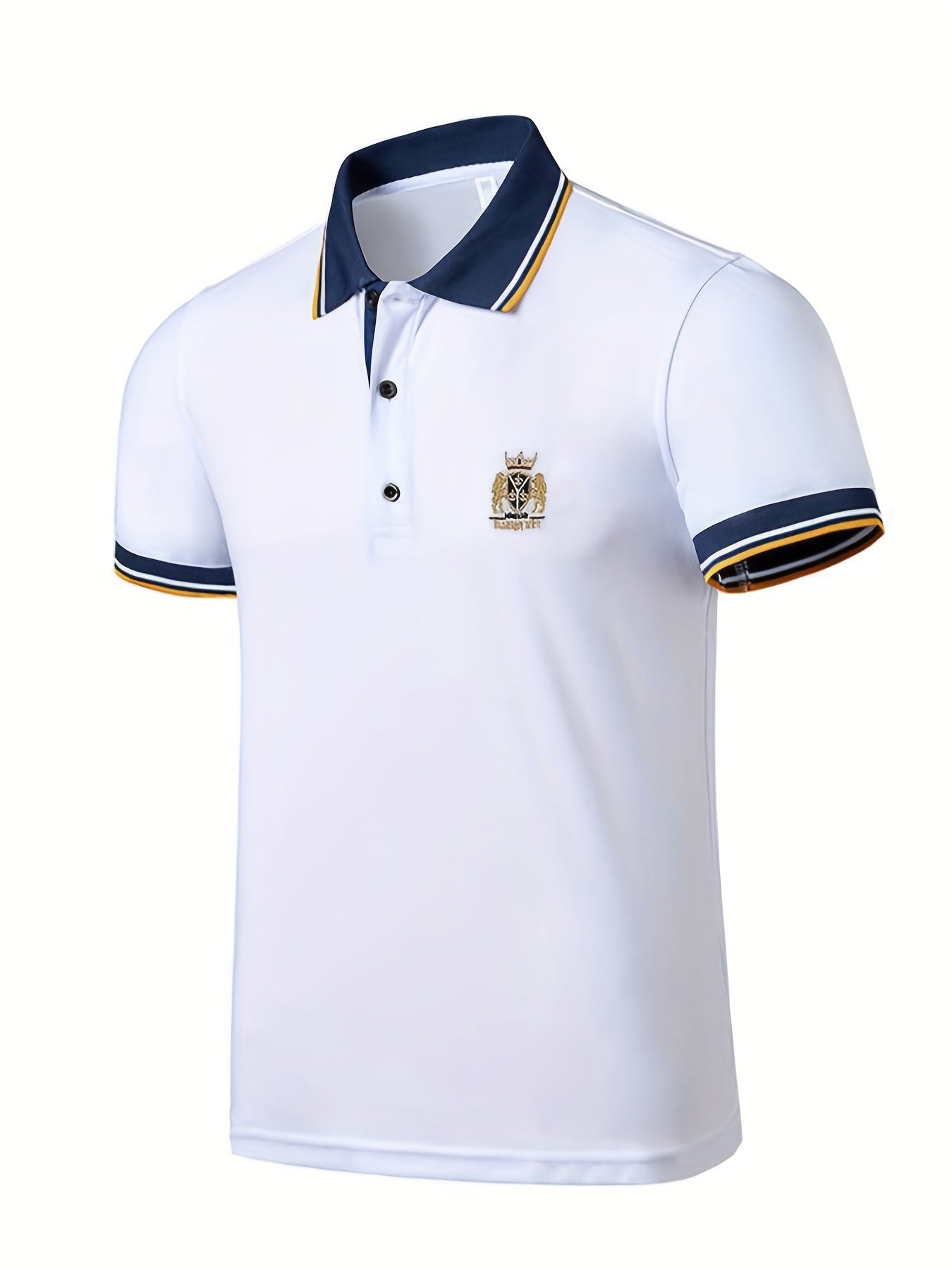Plus Size Men'S Polo Shirts, Loose Elastic Comfortable Causal Short Sleeve for Business Formal Occasions Gifts