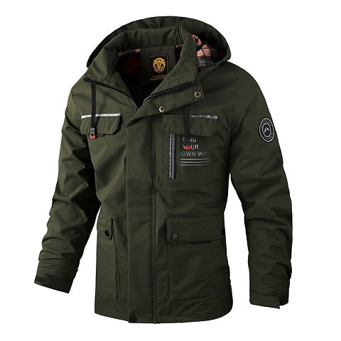 Spring and Summer Men's Fashion Casual Windbreaker Pilot Jacket Outdoor Sports Jacket