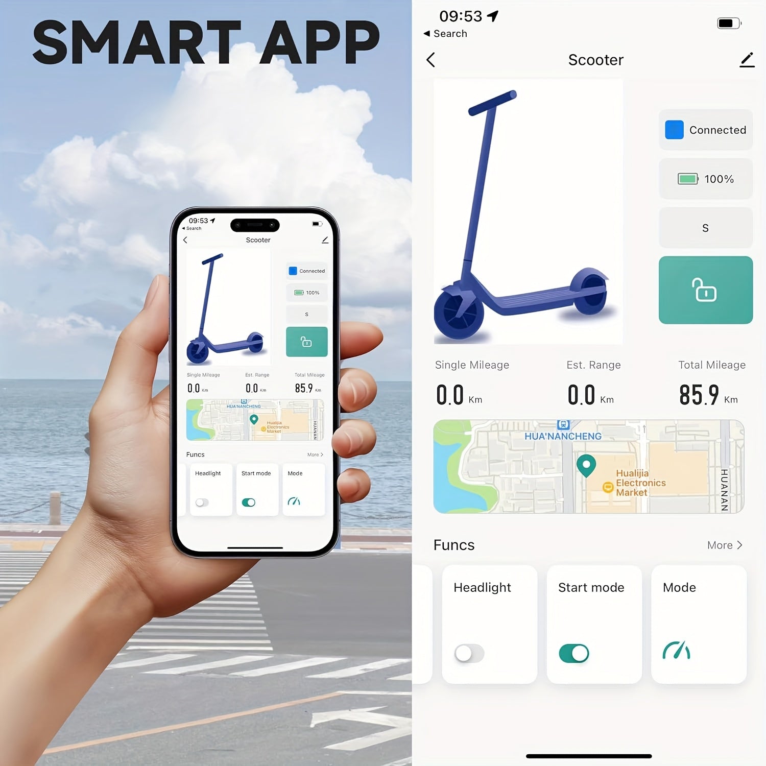 LADPED Electric Scooter, with a Motor Rated at 350/500W, Features a 36V Battery Ranging from 5.2AH to 10.5AH, Equipped with 8.5-Inch Anti-Slip Solid Tires